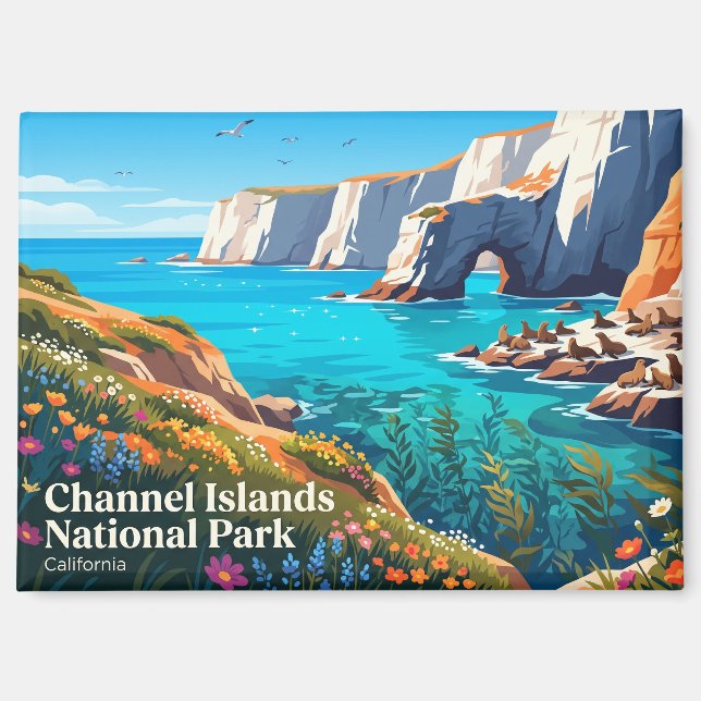 Imán Parque Nacional Islas del Canal EE. UU. (Anverso)