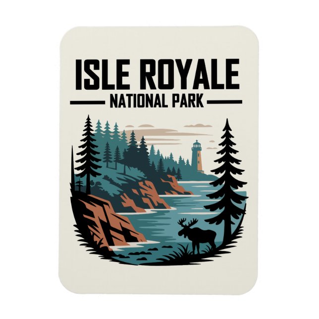 Imán Parque nacional Isle Royale (Vertical)