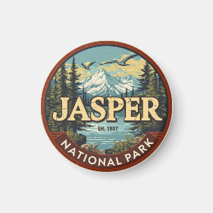 Imán Parque Nacional Jasper aventura en las Montañas Ro