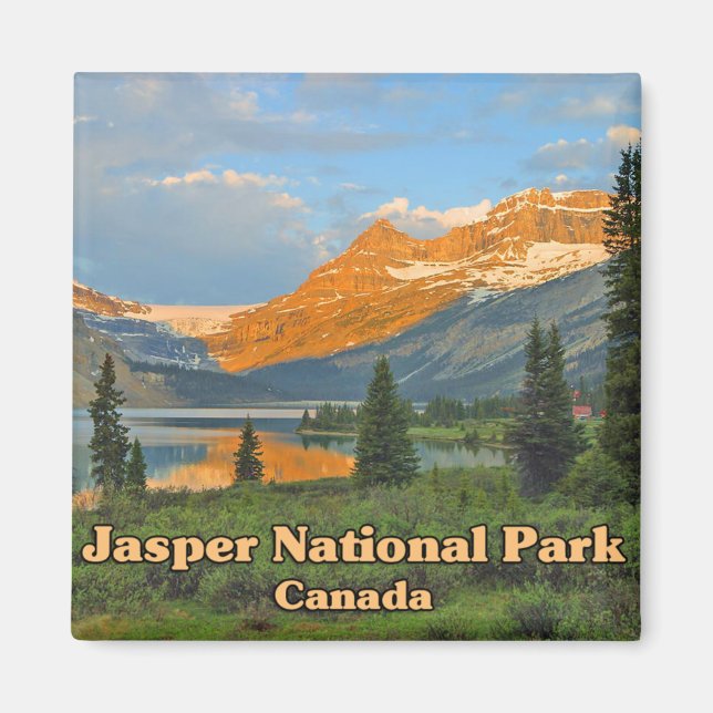 Imán Parque nacional Jasper Canadá (Frente)
