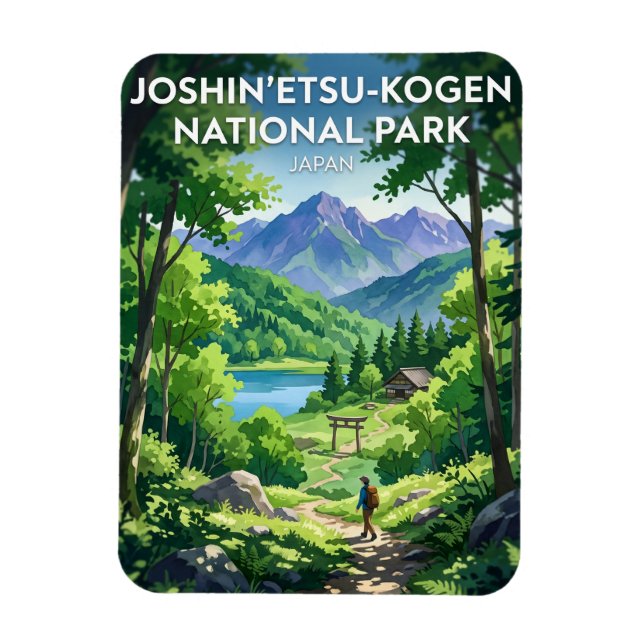 Imán Parque Nacional Joshin'etsukogen Japón (Vertical)