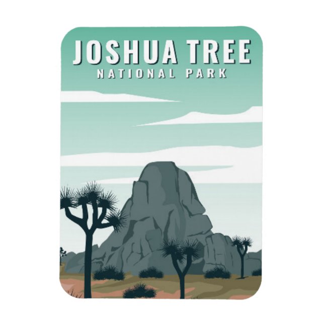 Imán Parque nacional Joshua Tree Magnet California (Vertical)