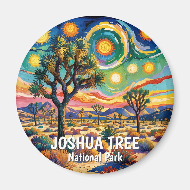 Imán Parque Nacional Joshua Tree Van Gogh Desierto Colo (Frente)
