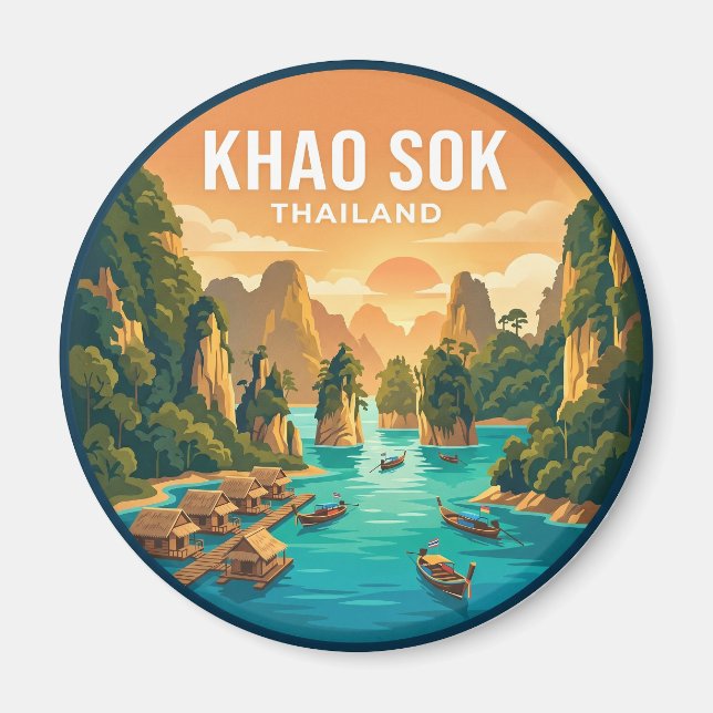 Imán Parque Nacional Khao Sok Tailandia (Frente)