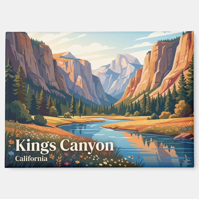 Imán Parque Nacional Kings Canyon California (Anverso)