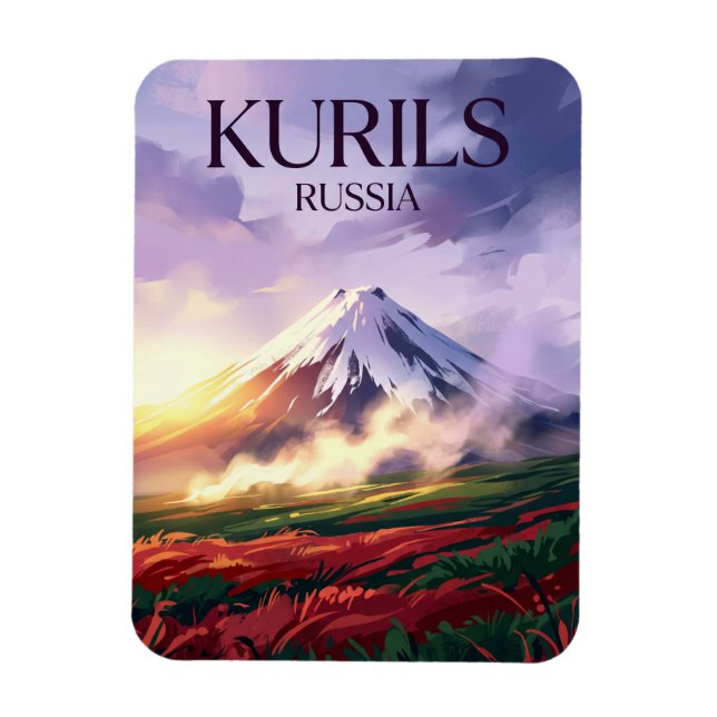 Imán Parque Nacional Kurils Rusia (Vertical)