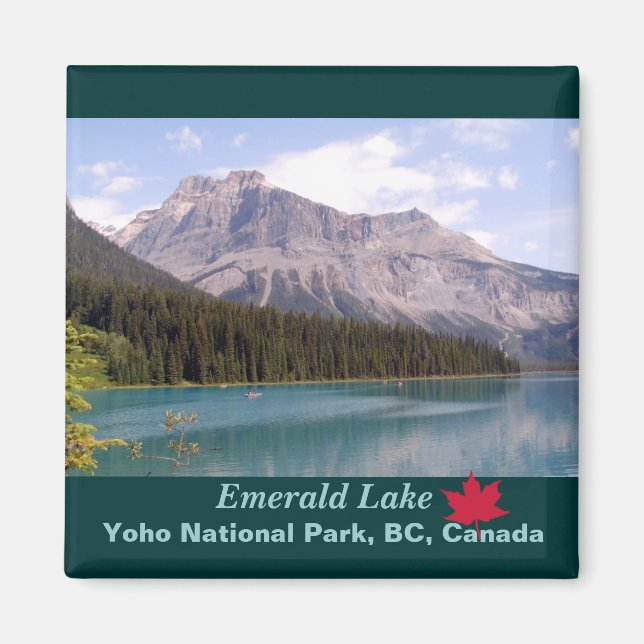 Imán Parque nacional Lago Esmeralda/Yoho, Canadá (Frente)