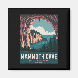 Imán Parque Nacional Mammoth Cave Camping Vintage Sende