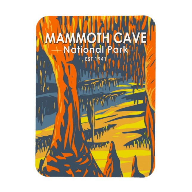 Imán Parque nacional Mammoth Cave Kentucky (Vertical)