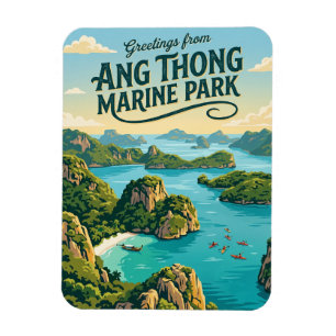 Imán Parque Nacional Marino Ang Thong Tailandia
