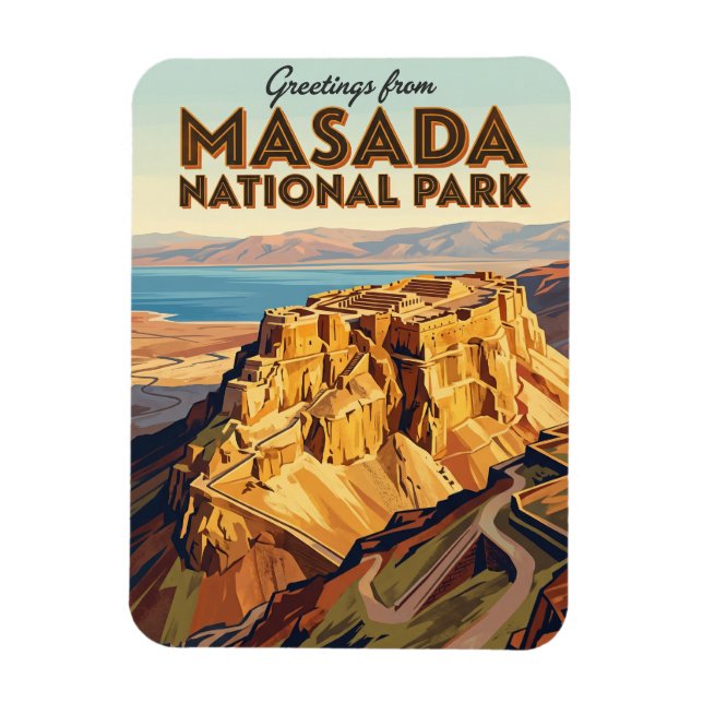 Imán Parque Nacional Masada Israel (Vertical)