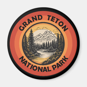 Imán Parque Nacional montañas Grand Teton Wyoming