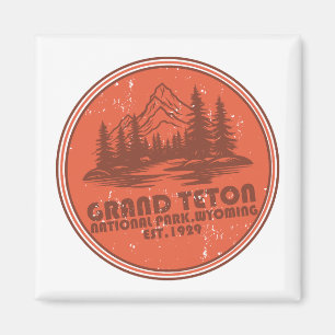 Imán Parque Nacional montañas Grand Teton Wyoming