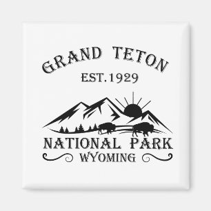 Imán Parque Nacional montañas Grand Teton Wyoming