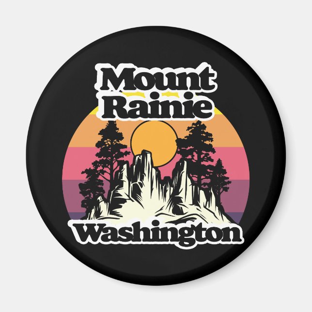 Imán Parque nacional Monte Rainier (Frente)