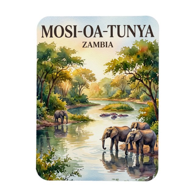 Imán Parque Nacional Mosi-oa-Tunya Zambia (Vertical)
