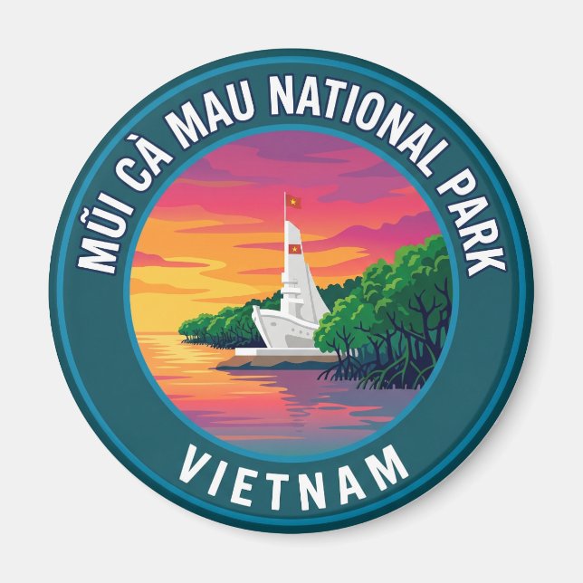Imán Parque Nacional Mũi Cà Mau Vietnam (Frente)