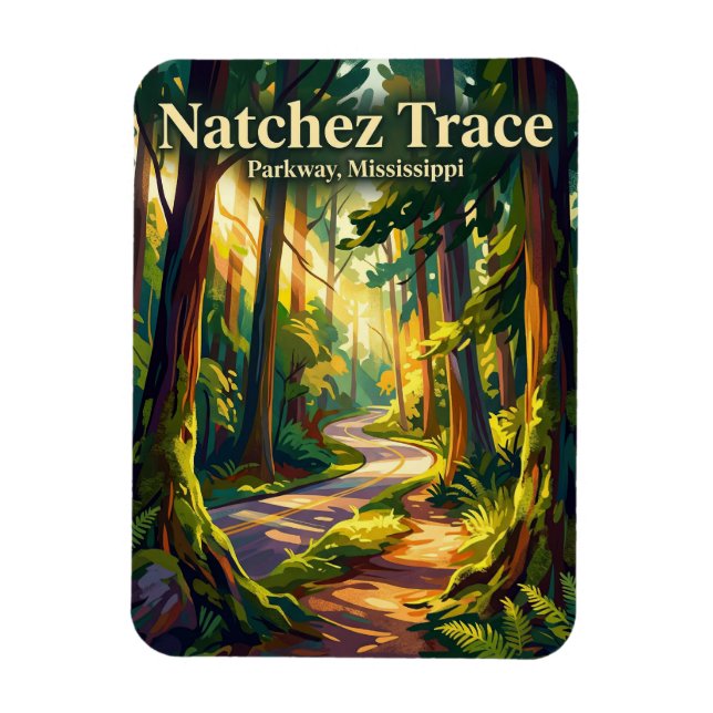 Imán Parque Nacional Natchez Trace Mississippi (Vertical)