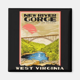 Imán Parque Nacional New River Gorge Virginia Occidenta