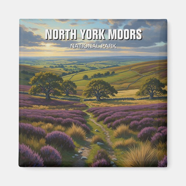 Imán Parque Nacional North York Moors Inglaterra (Frente)