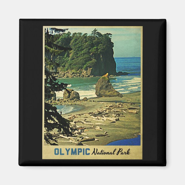 Imán Parque nacional Olímpico (Frente)