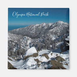 Imán Parque nacional olímpico, vista de huracán