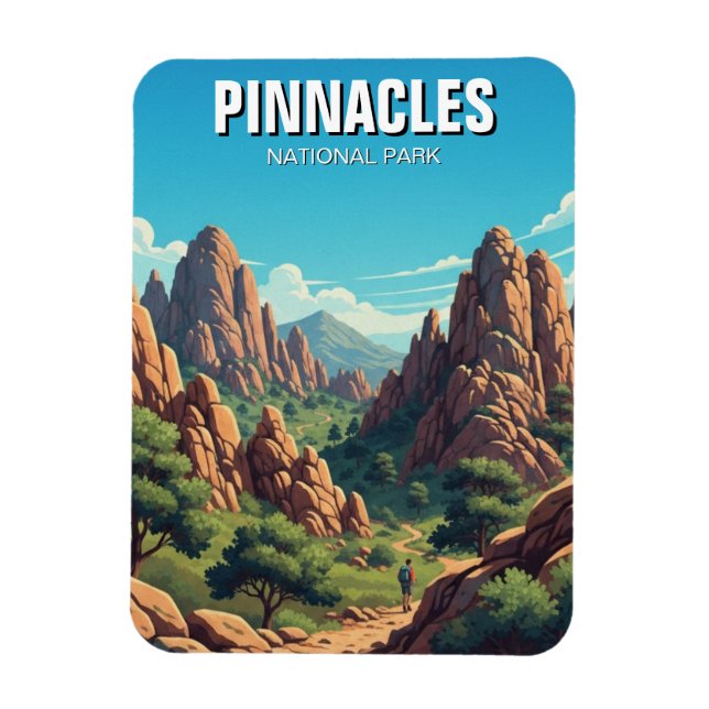 Imán Parque Nacional Pinnacles California Viajes (Vertical)