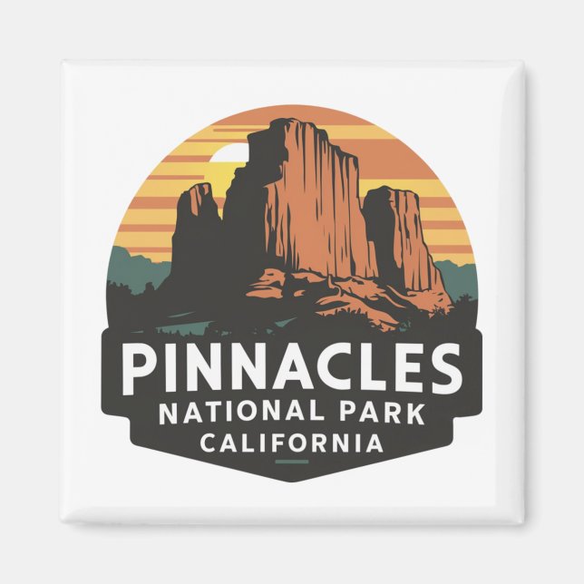 Imán Parque nacional Pinnacles Emblem (Frente)