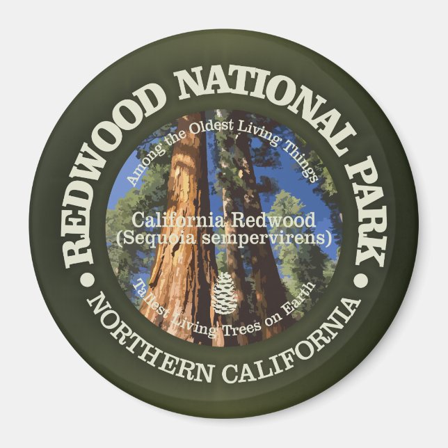 Imán Parque nacional Redwood (Frente)