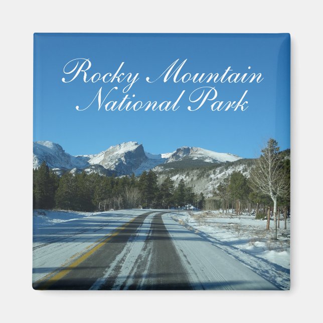 Imán Parque nacional Rocky Mountain Colorado (Frente)