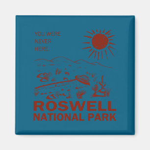 Imán Parque Nacional Roswell Obra de Arte Voladora Ovni