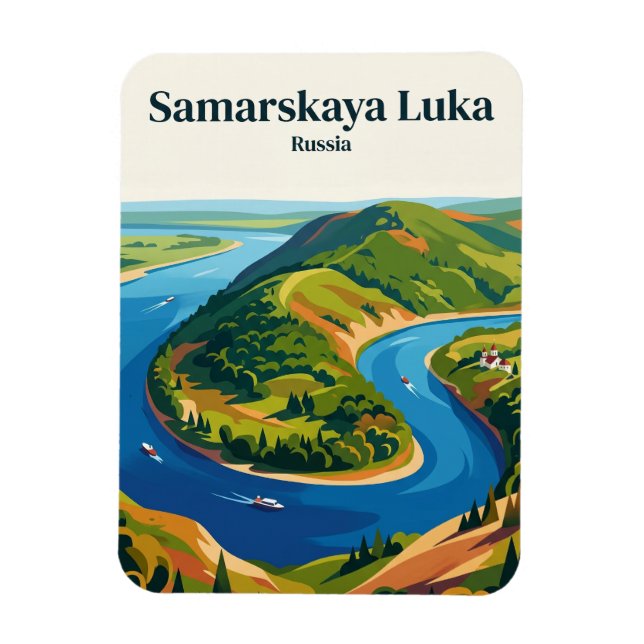 Imán Parque Nacional Samarskaya Luka Rusia (Vertical)