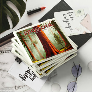 Imán Parque nacional Secuoia de Vintage