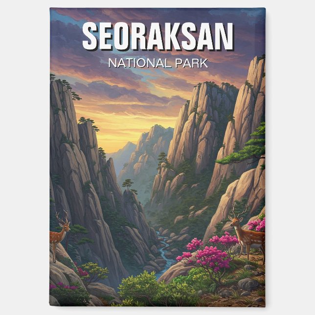 Imán Parque nacional Seoraksan (Anverso)