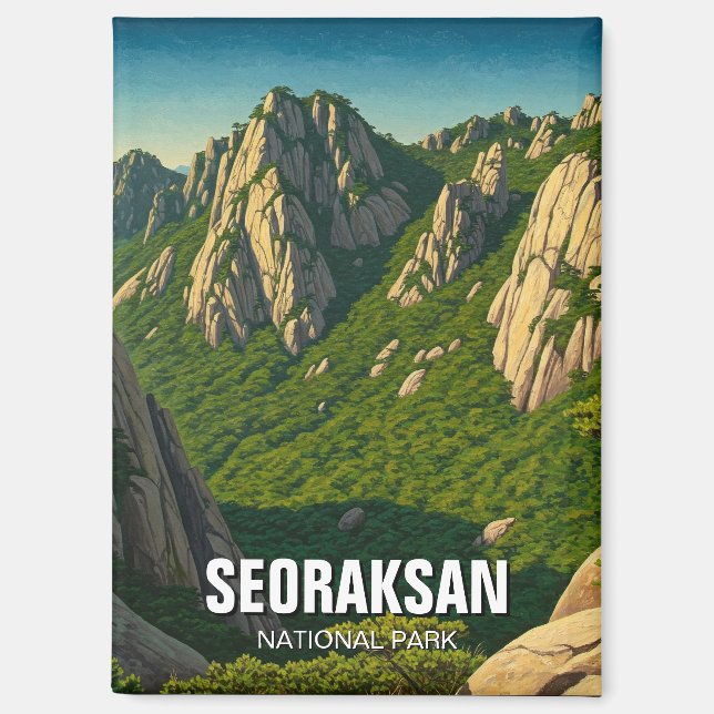 Imán Parque nacional Seoraksan (Anverso)
