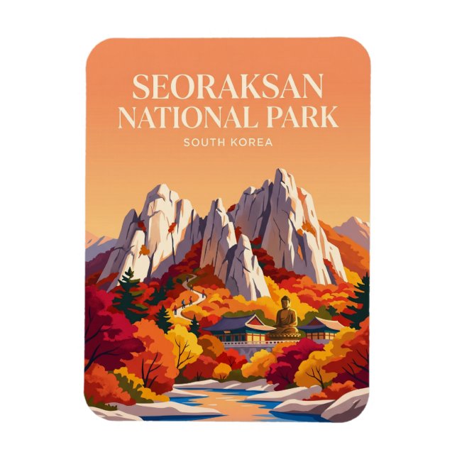 Imán Parque Nacional Seoraksan Corea del Sur (Vertical)