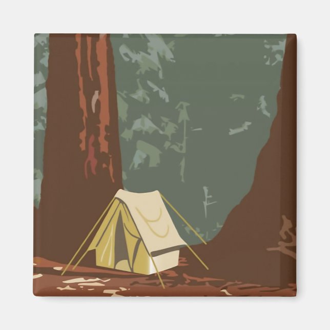 Imán Parque nacional Sequoia (Frente)