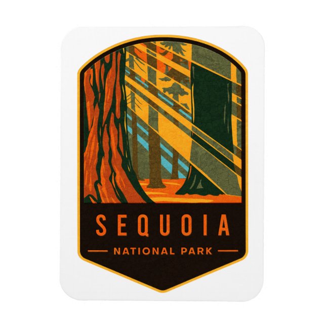 Imán Parque nacional Sequoia (Vertical)