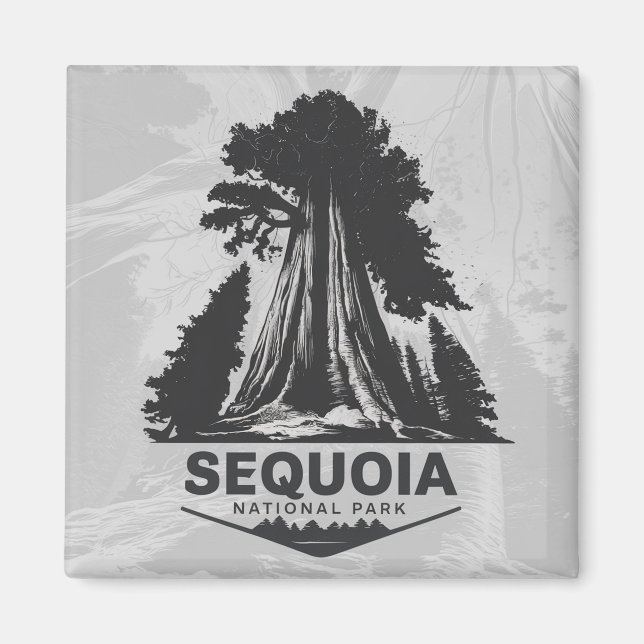 Imán Parque nacional Sequoia (Frente)