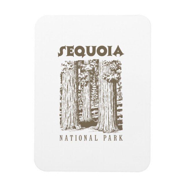 Imán Parque nacional Sequoia (Vertical)