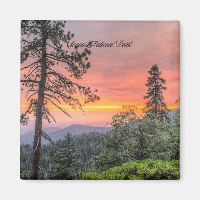 Imán Parque Nacional Sequoia, California, (Frente)