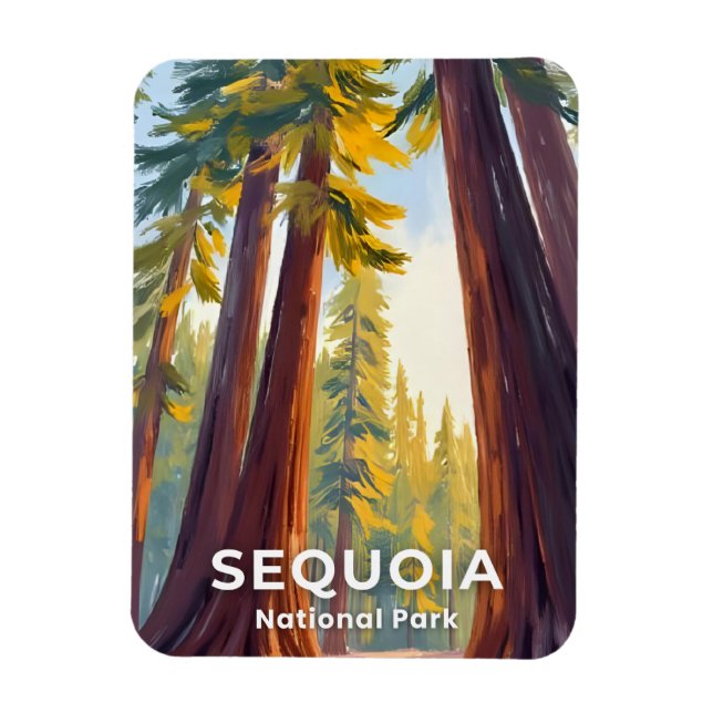 Imán Parque Nacional Sequoia | Viajes a California (Vertical)