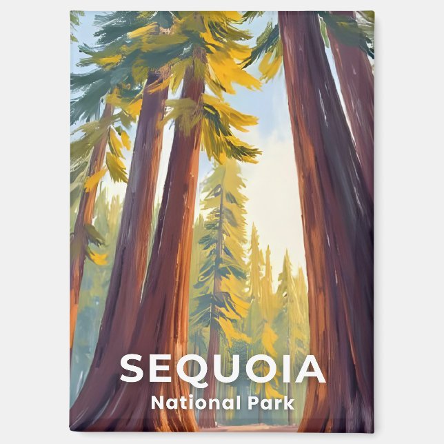 Imán Parque Nacional Sequoia | Viajes a California (Anverso)