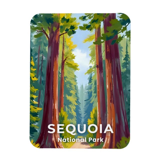 Imán Parque Nacional Sequoia | Viajes a California (Vertical)