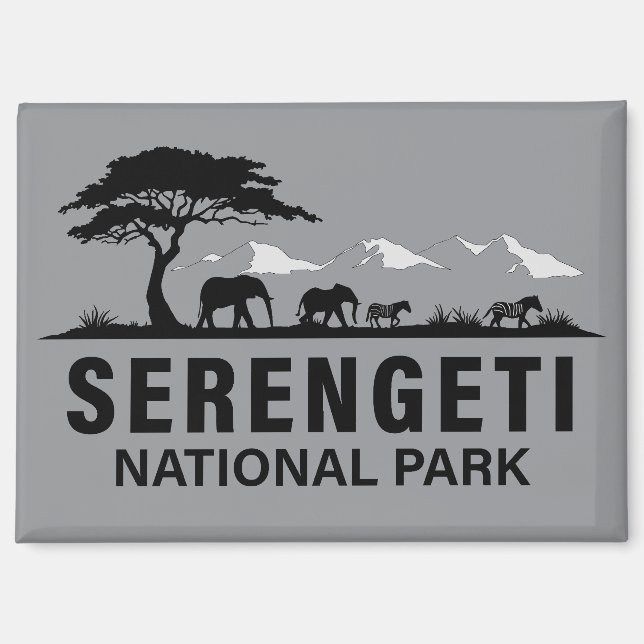 Imán Parque nacional Serengeti (Anverso)