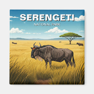 Imán Parque nacional Serengeti Postcard de Tanzania