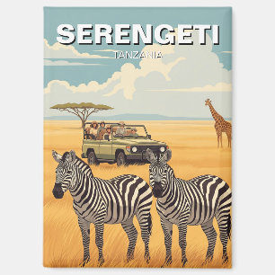 Imán Parque Nacional Serengeti Tanzania Cebras
