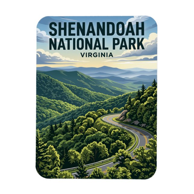 Imán Parque Nacional Shenandoah EE. UU. (Vertical)