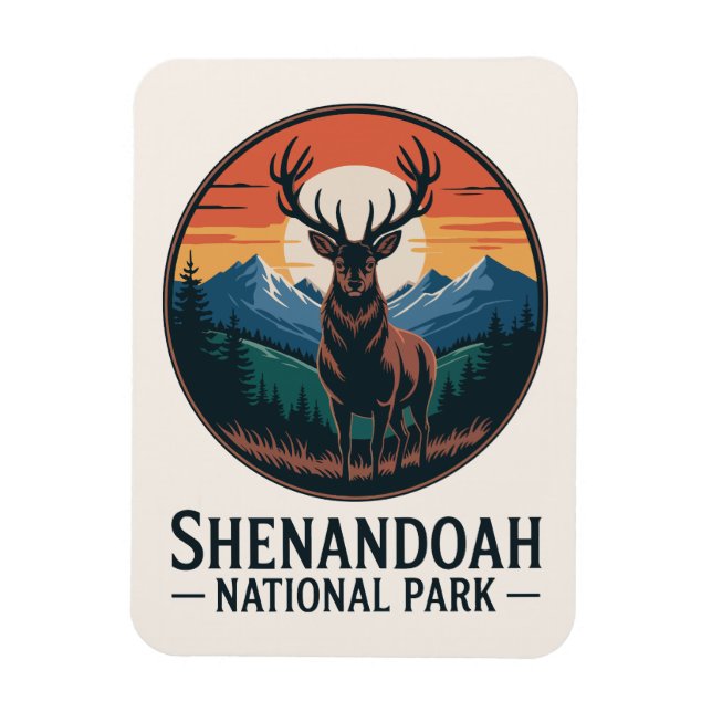 Imán Parque nacional Shenandoah Emblem (Vertical)
