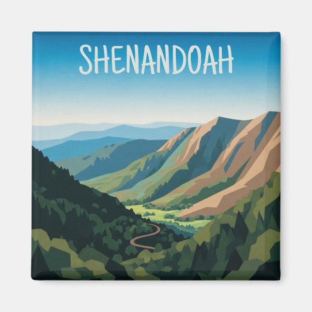 Imán Parque Nacional Shenandoah Viaje (Frente)